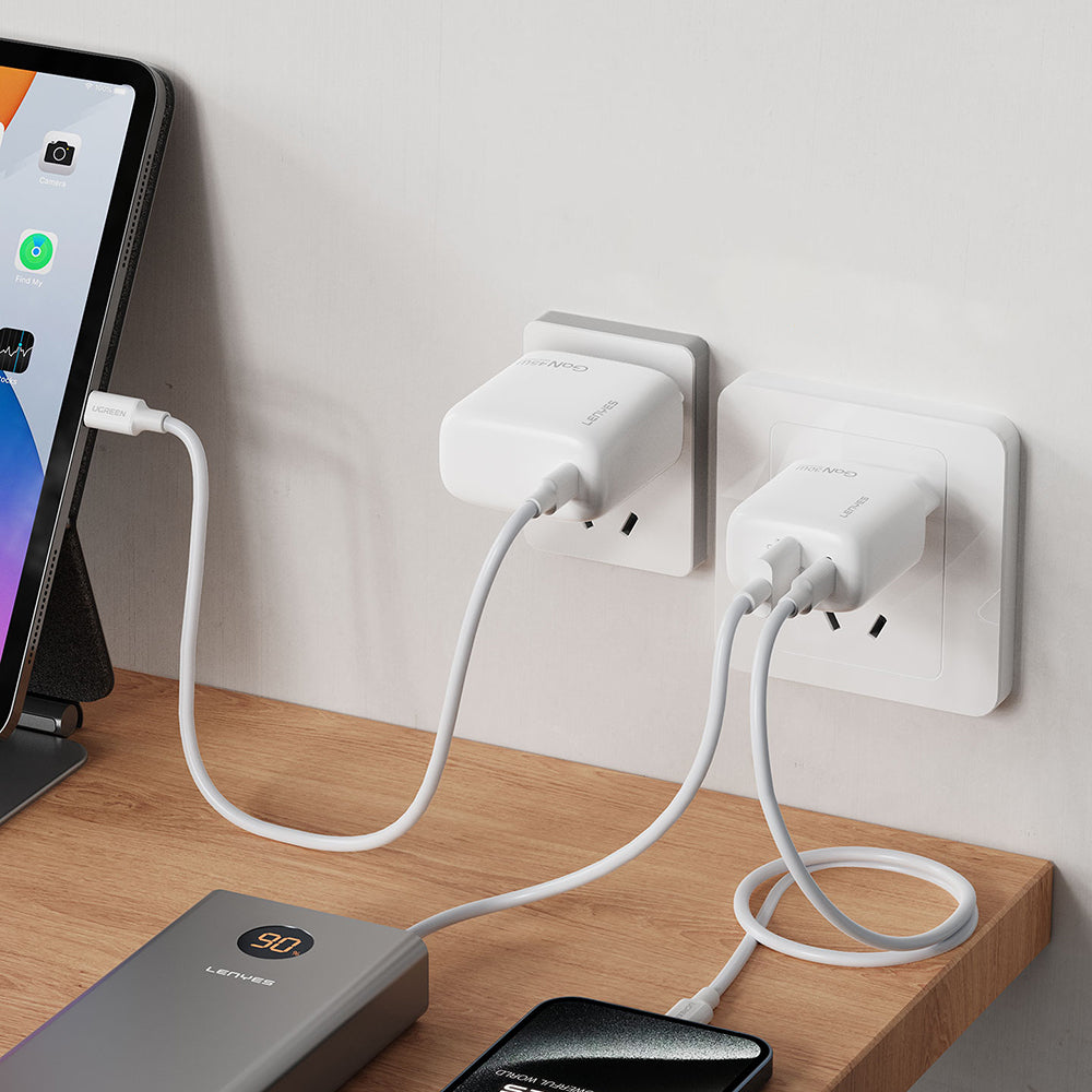 Lenyes LCH91 Type-C ve USB GaN Teknolojili PD Hızlı Şarj Özellikli Şarj Başlığı 20W Lenyes LCH91 Type-C ve USB GaN Teknolojili PD Hızlı Şarj Özellikli Şarj Başlığı 20W